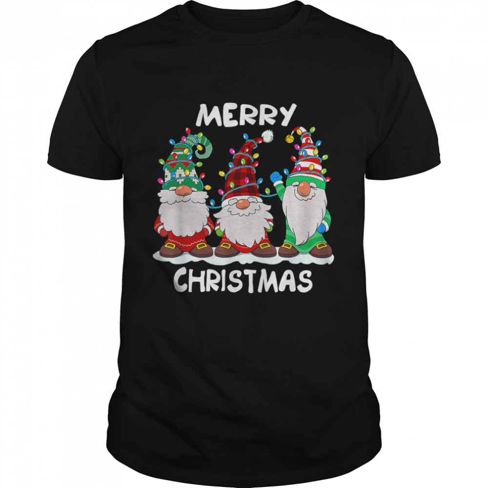Merry Christmas Three Gnomes Merry Xmas 2022 Matching Family T- Classic Men's T-shirt