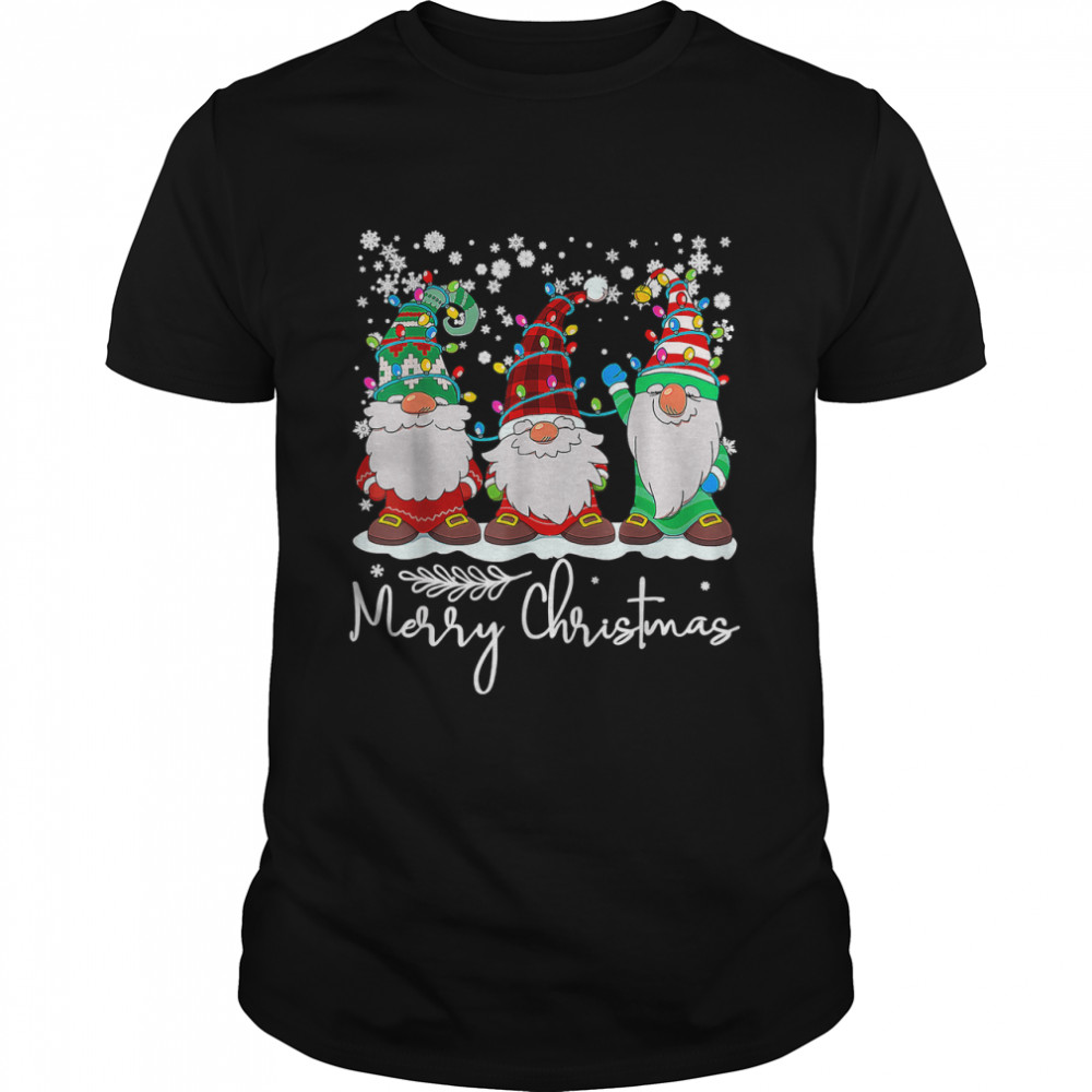 Merry Christmas Three Gnomes Merry Xmas 2022 Matching Family T-s Classic Men's T-shirt