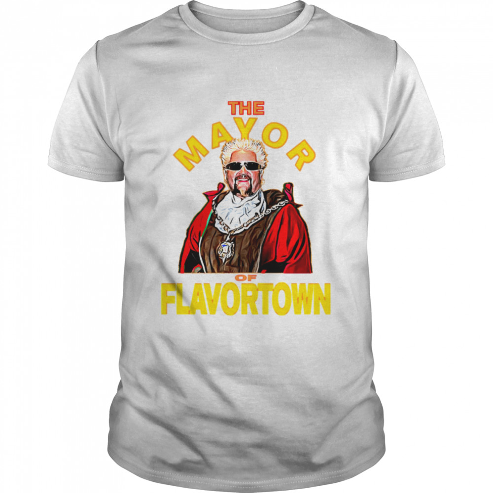 New Guy Fieri Fans Mayor Of Flavortown shirt Classic Men's T-shirt