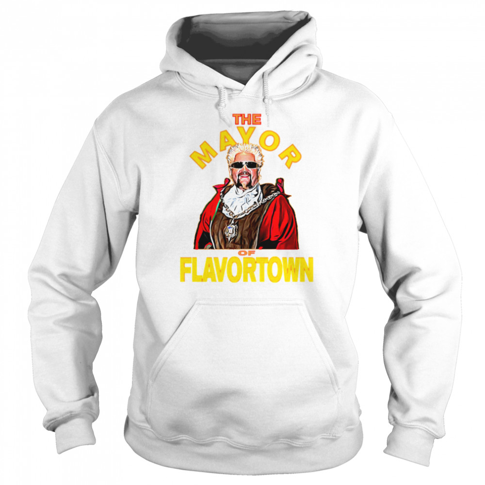 new guy fieri fans mayor of flavortown shirt unisex hoodie