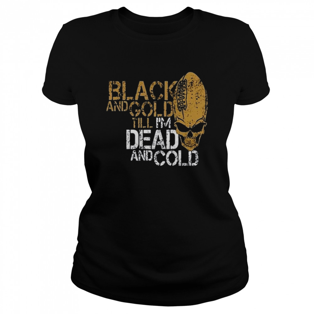 new orleans black and gold vintage new orleans sports retro american football shirt classic womens t shirt