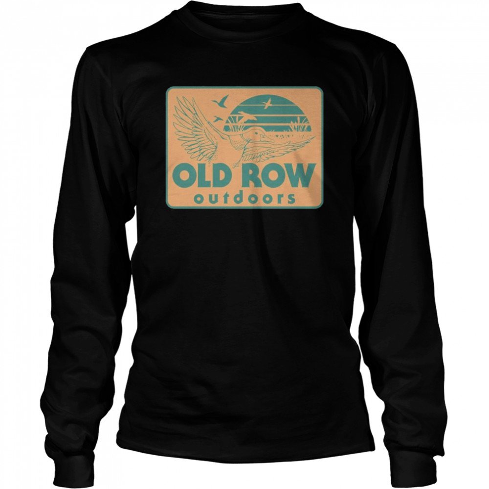 Old row outdoors duck hunt shirt Long Sleeved T-shirt