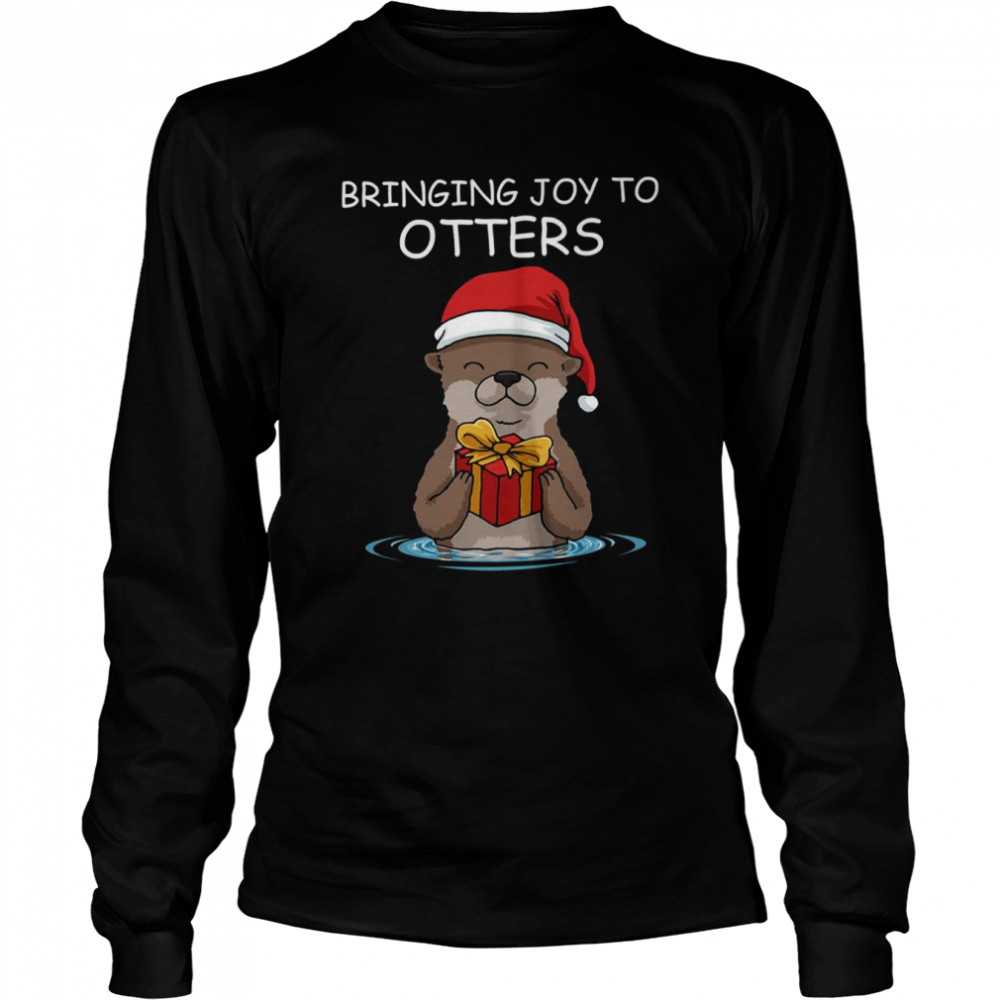otter christmas funny christmas shirt long sleeved t shirt