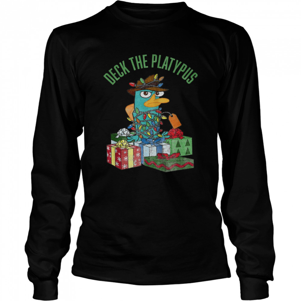 Perry Deck The Platypus Christmas shirt Long Sleeved T-shirt