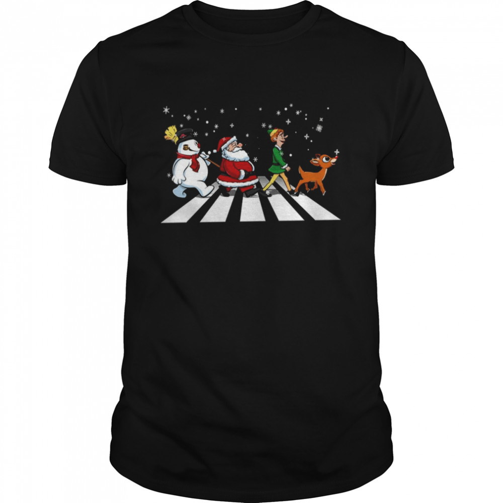 Road Abey Road Parody Design Christmas shirt Classic Men's T-shirt