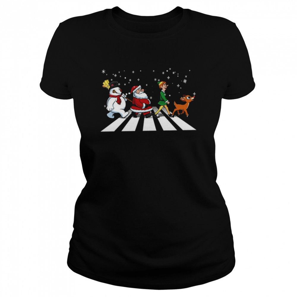 Road Abey Road Parody Design Christmas shirt Classic Women's T-shirt
