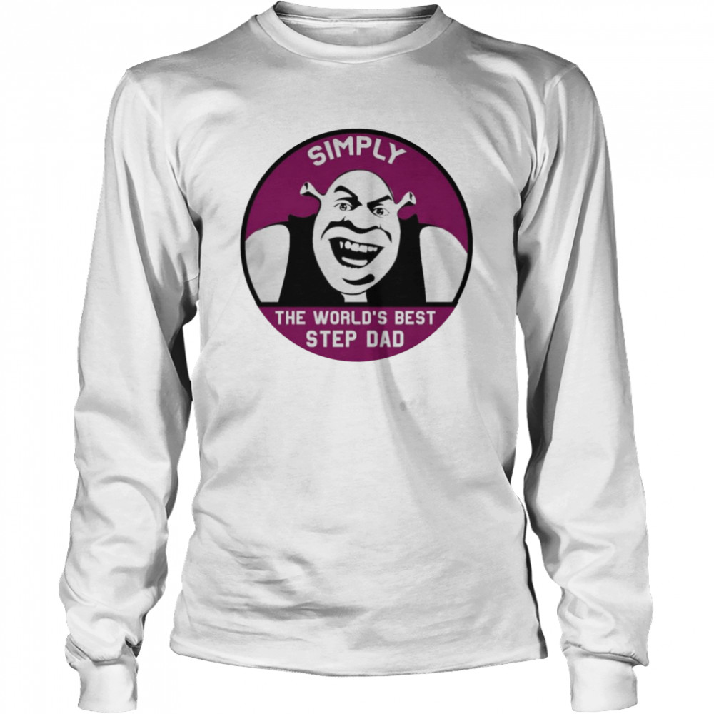 Simply The World Best Step Dad Purple  Long Sleeved T-shirt
