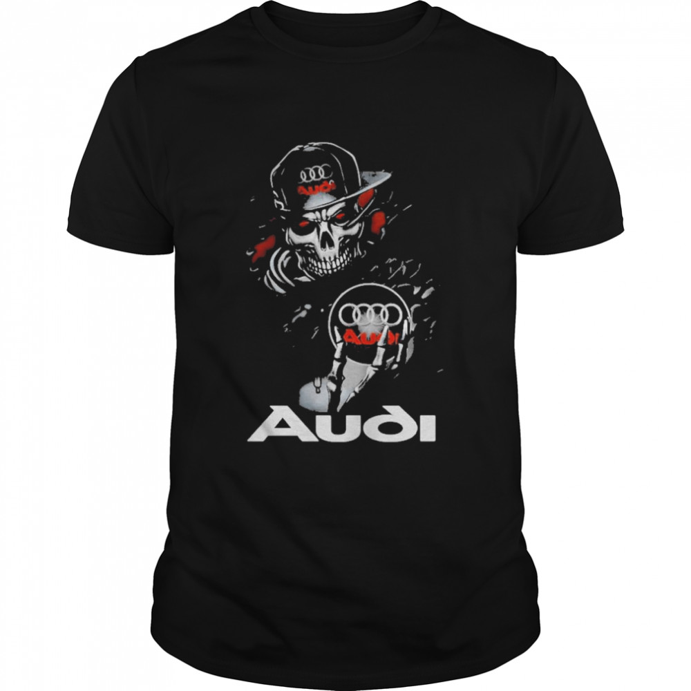 Skull Skeleton Hug Audi Logo Shirt