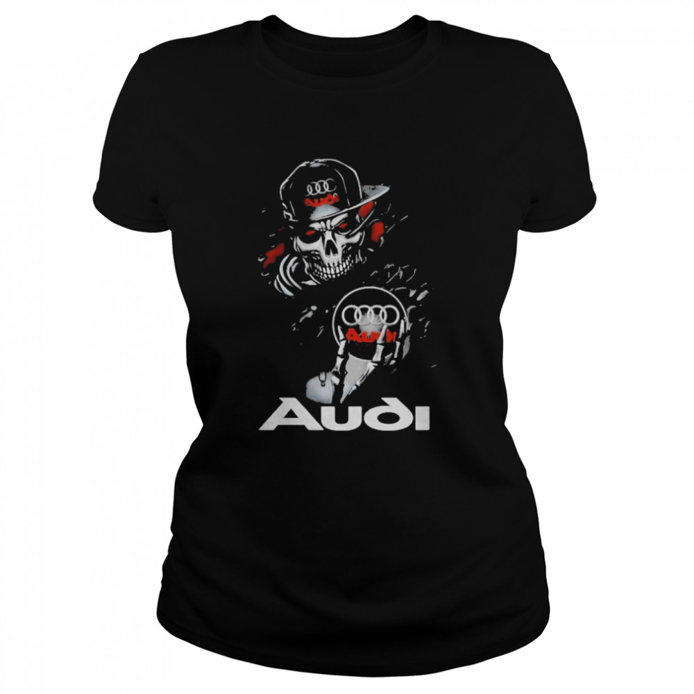 Skull Skeleton Hug Audi Logo Classic Women's T-shirt