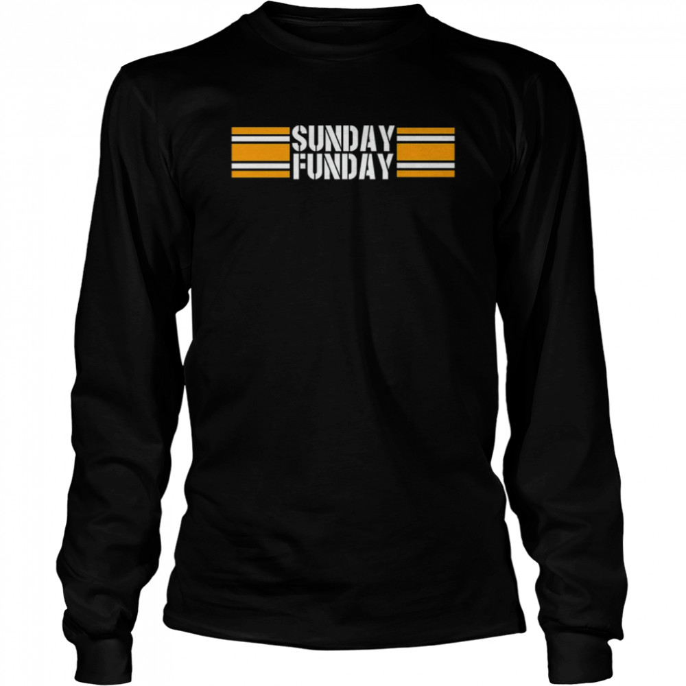 Sunday Day Fun Day Football Pittsburgh Steel City Sports Retro shirt Long Sleeved T-shirt