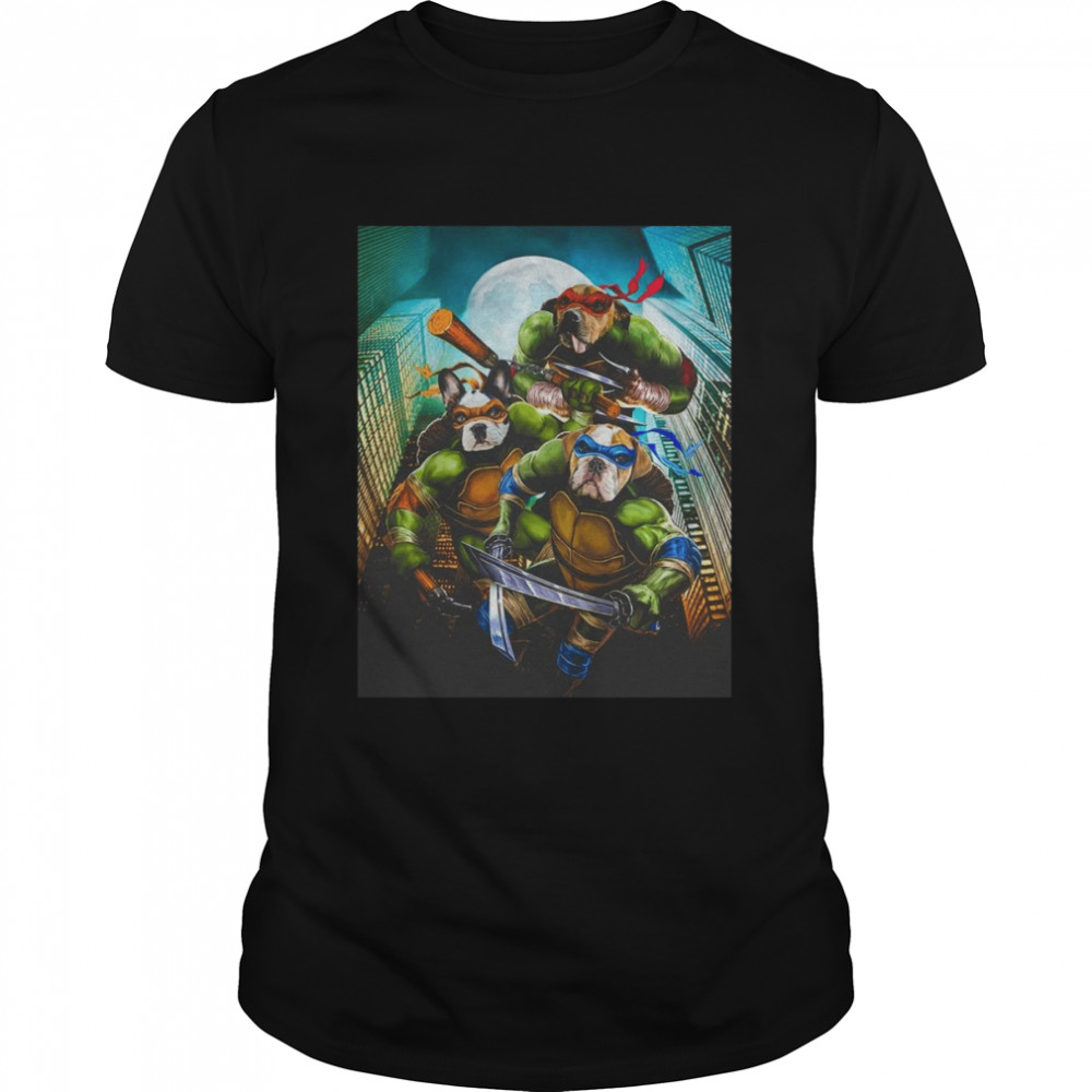 Teenage Mutant Ninja Doggos Personalized 3 Pet shirt Classic Men's T-shirt