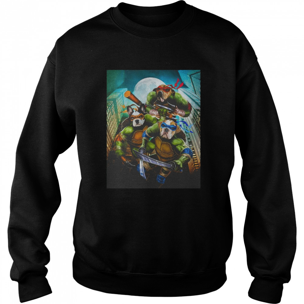 teenage mutant ninja doggos personalized 3 pet shirt unisex sweatshirt