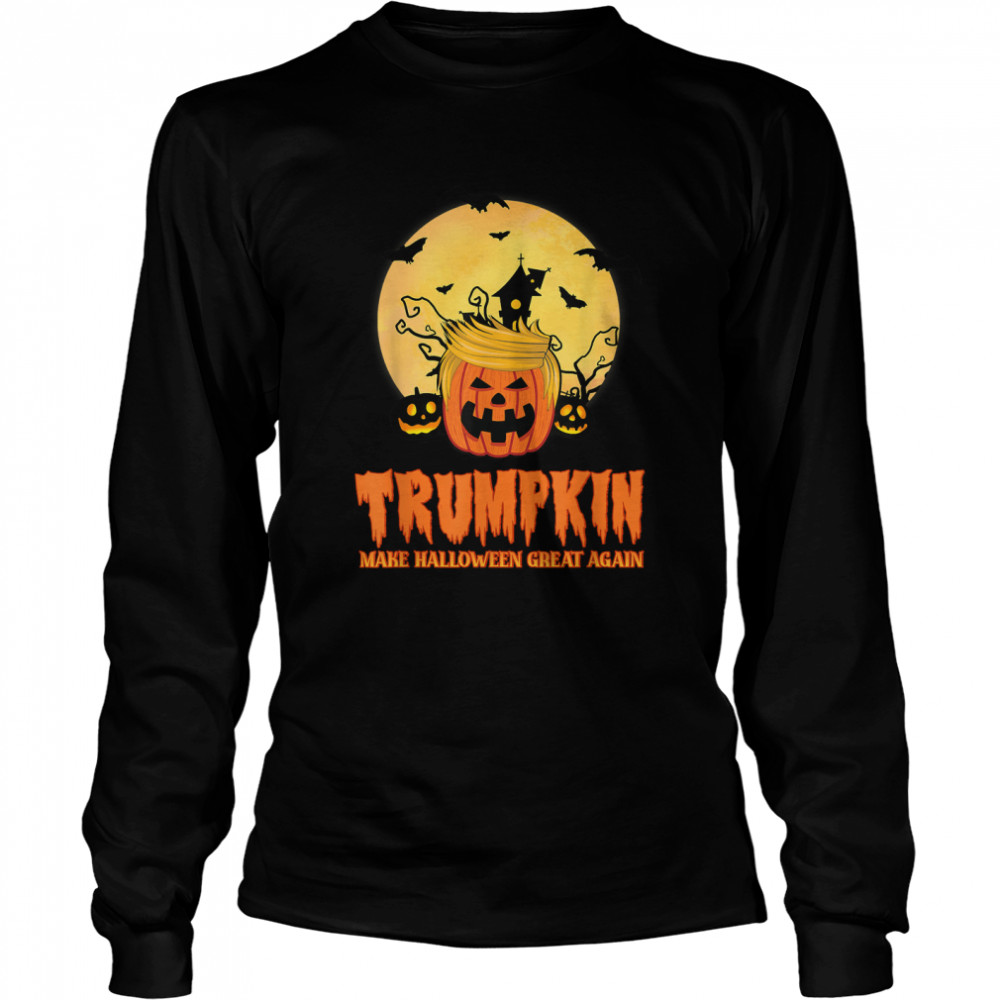 Trumpkin Make Halloween Great Again Pro-Trump 2024 T- Long Sleeved T-shirt