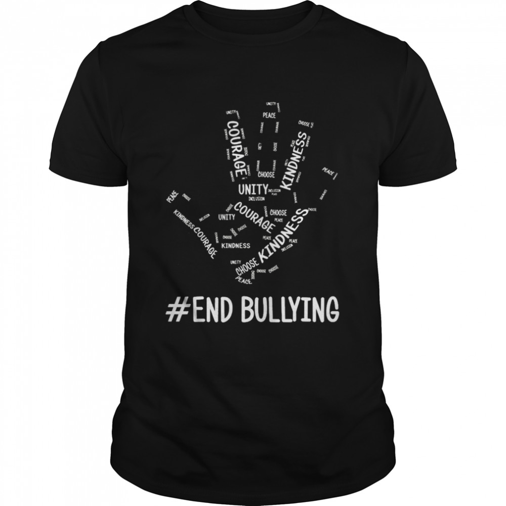 Unity Day Orange Kids 2022 Stop Bullying Love Sign Language Anti Bullying  Classic Men's T-shirt