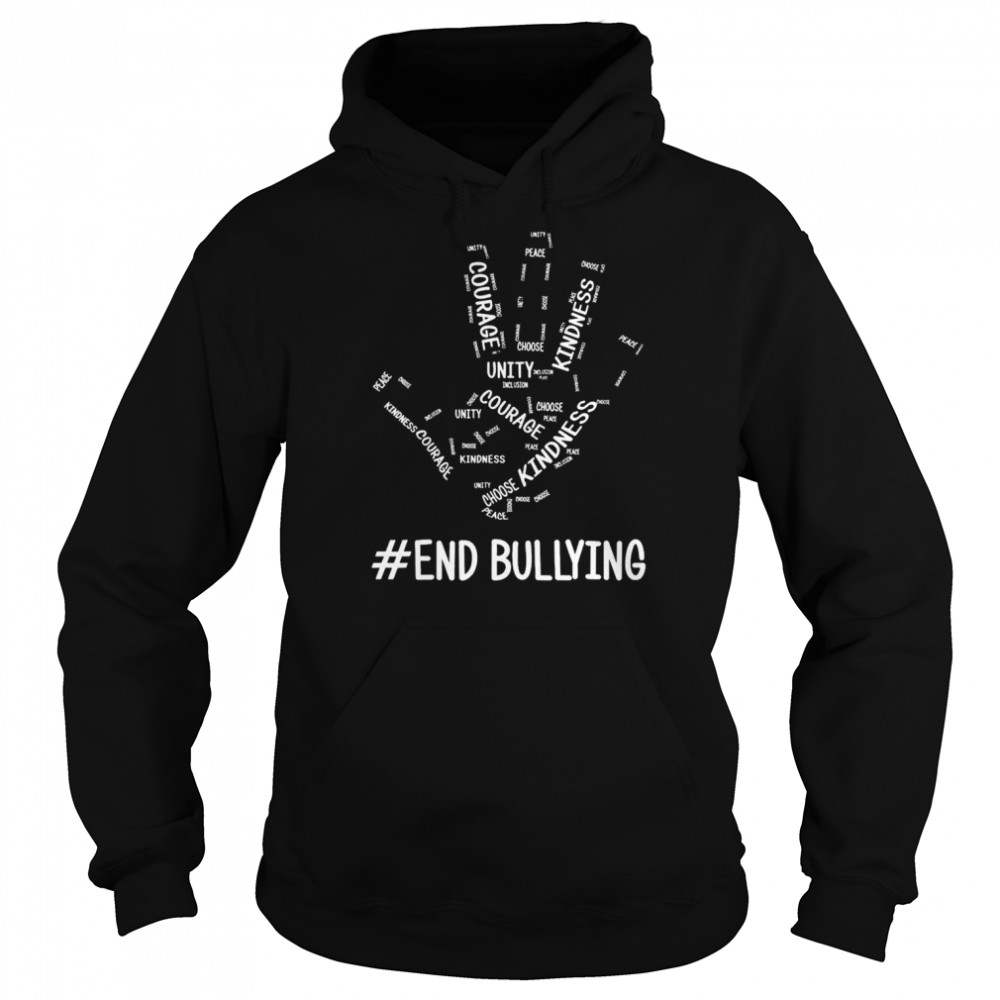 unity day orange kids 2022 stop bullying love sign language anti bullying unisex hoodie