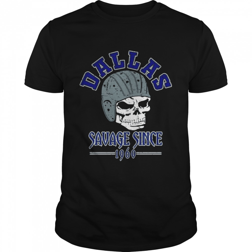 Vintage Dallas Football Skull Helmet Dallas Texas Sports Retro shirt Classic Men's T-shirt