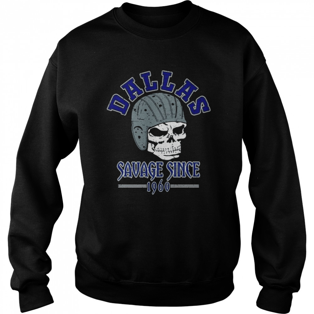 Vintage Dallas Football Skull Helmet Dallas Texas Sports Retro shirt Unisex Sweatshirt