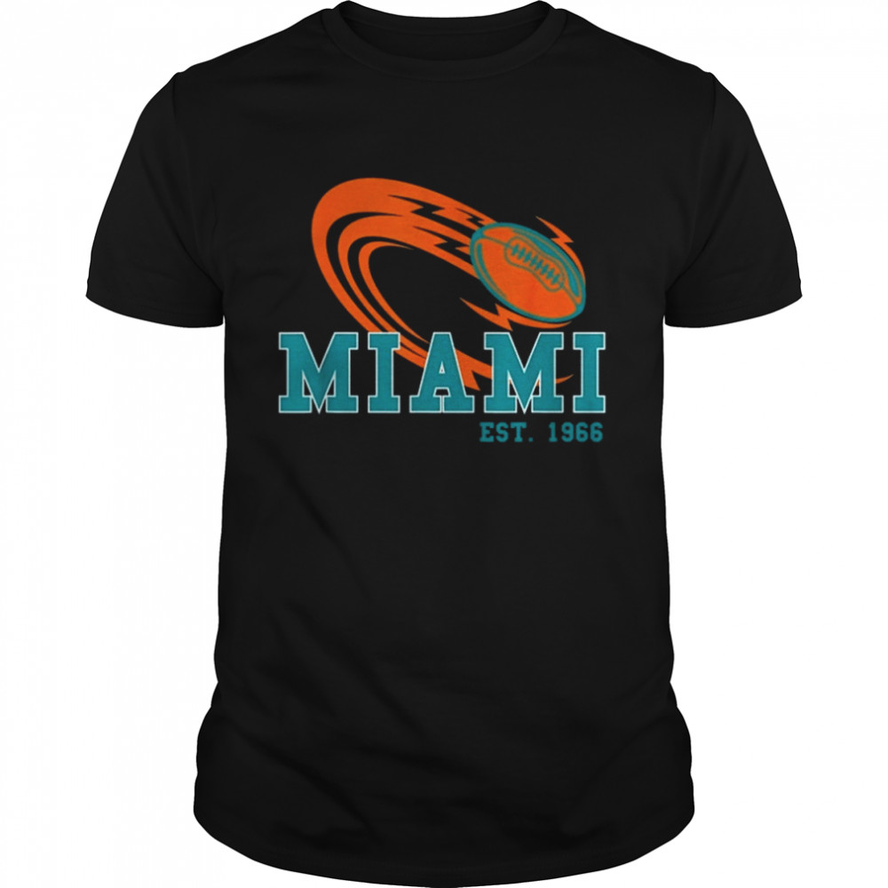 Vintage Miami Est 1966 Miami Team Retro American Football shirt Classic Men's T-shirt