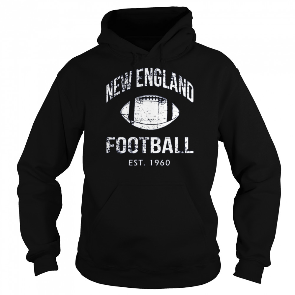 Vintage New England Team Est 1960 Navy New England Retro American Football shirt Unisex Hoodie