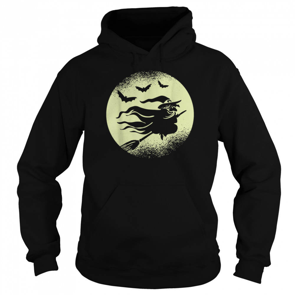 Witch Hat Women Bats Moon I'm With The Witch Halloween 2022 T- Unisex Hoodie