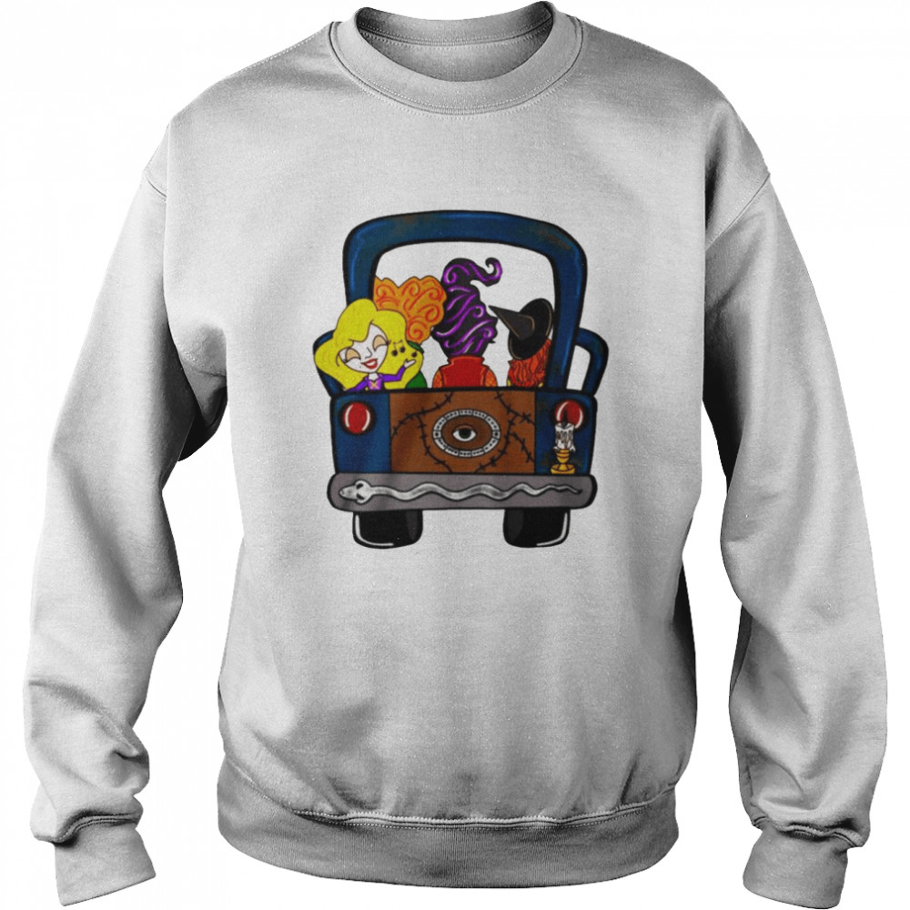 WItches truck witch truck door hanger template halloween truck shirt Unisex Sweatshirt