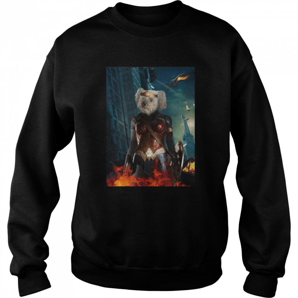 Wonder Doggette Personalized Pet shirt Unisex Sweatshirt