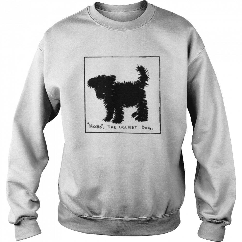 yesterdays print hobo the ugliest dog ash unisex sweatshirt