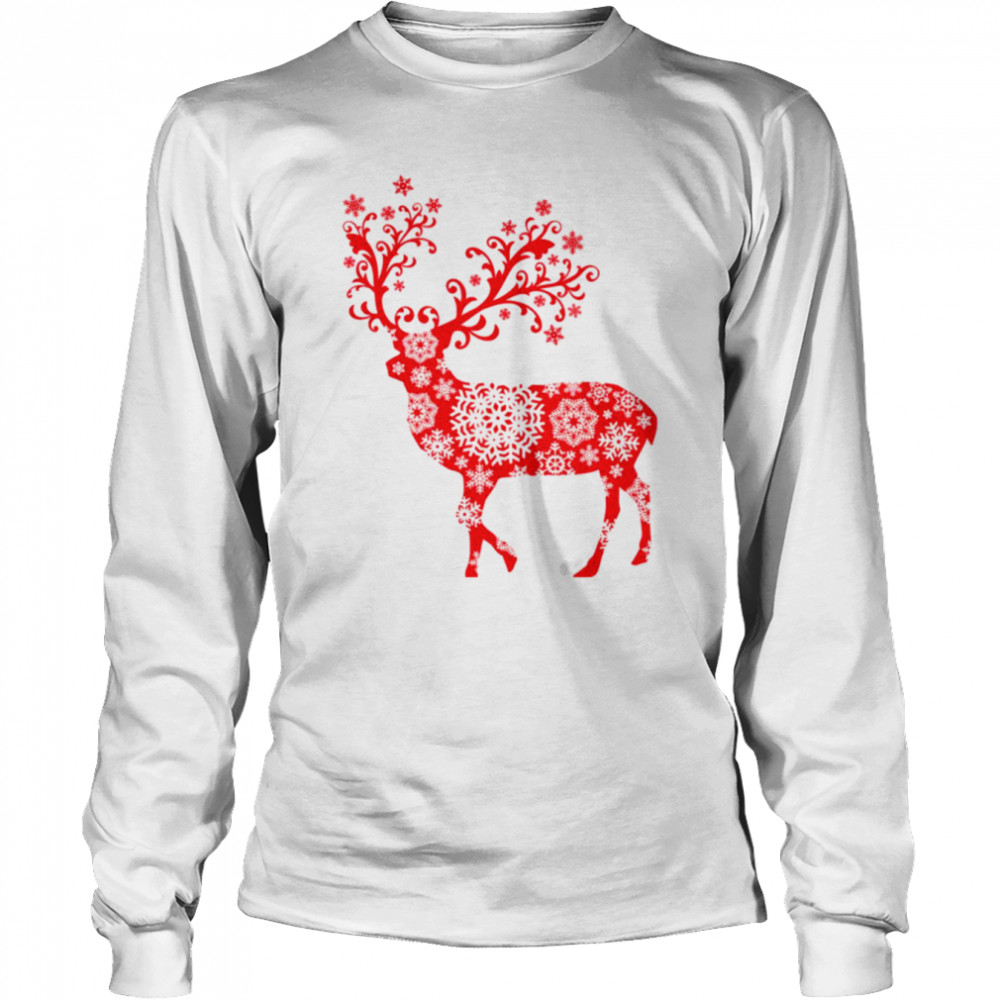 a reindeer full of stars for christmas shirt long sleeved t shirt