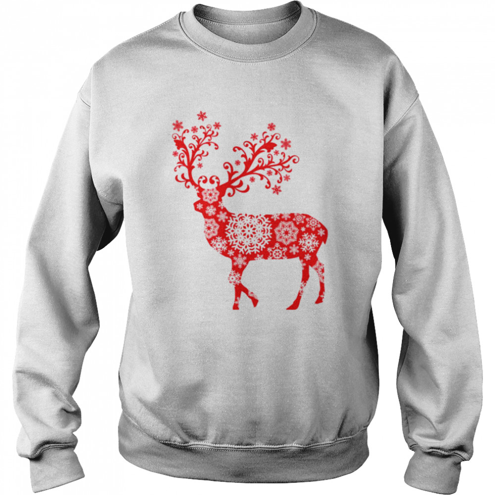a reindeer full of stars for christmas shirt unisex sweatshirt