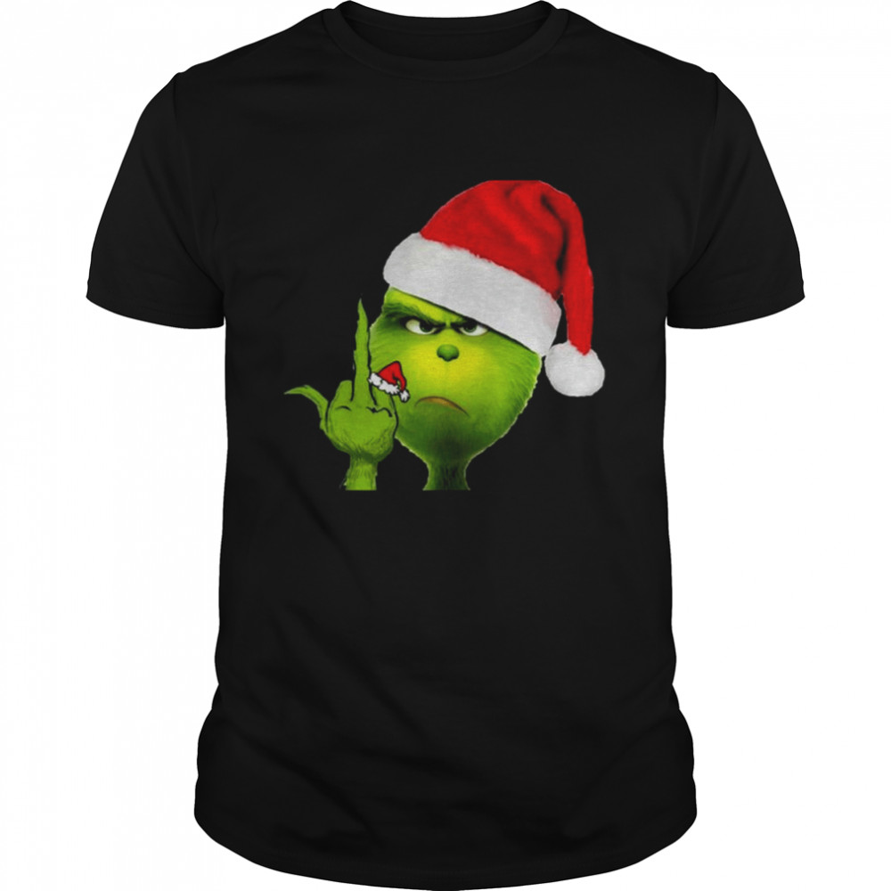 Grinch X Middle Finger Christmas shirt