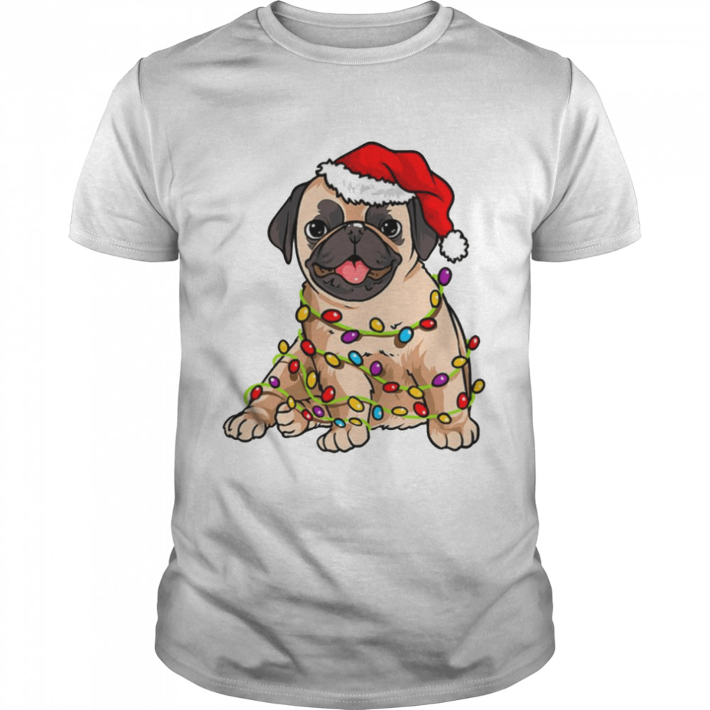 Most Wonderful Pug Merry Graphic Xmas shirt