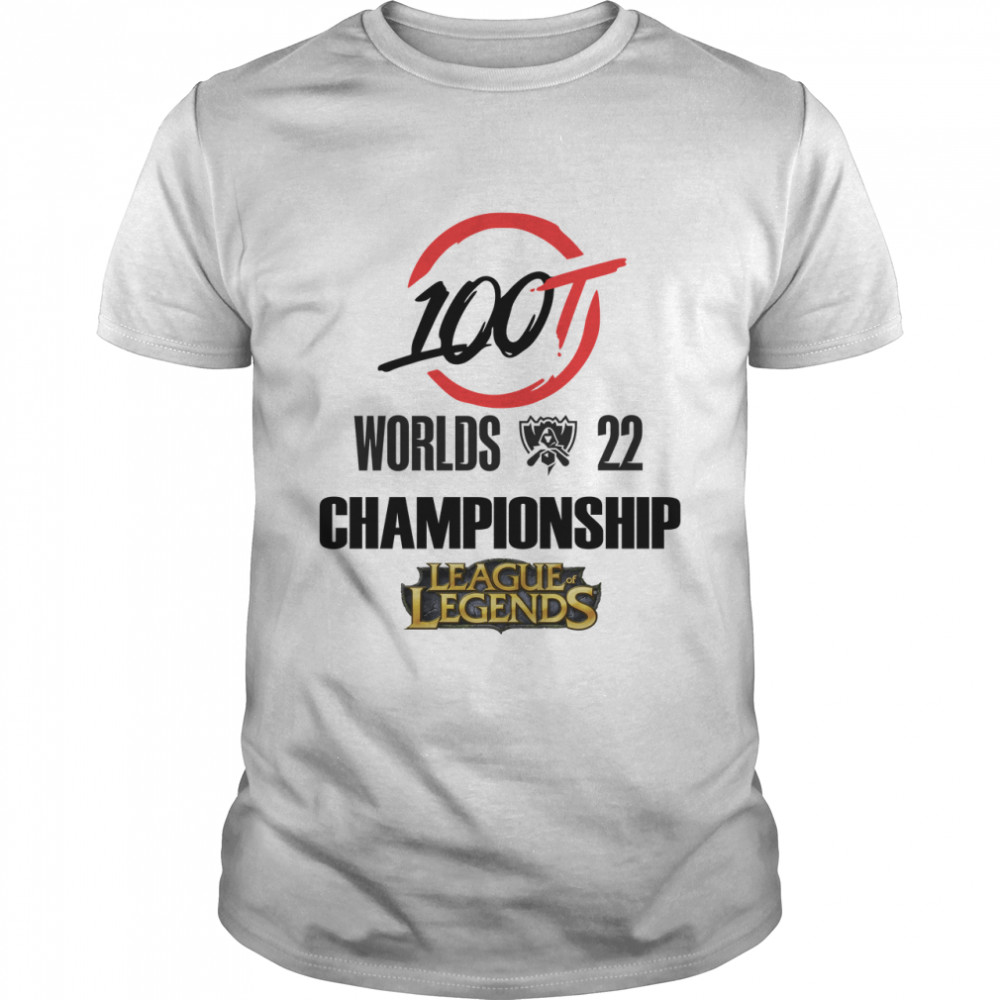100 Thieves world championship League of Legends 2022 shirt