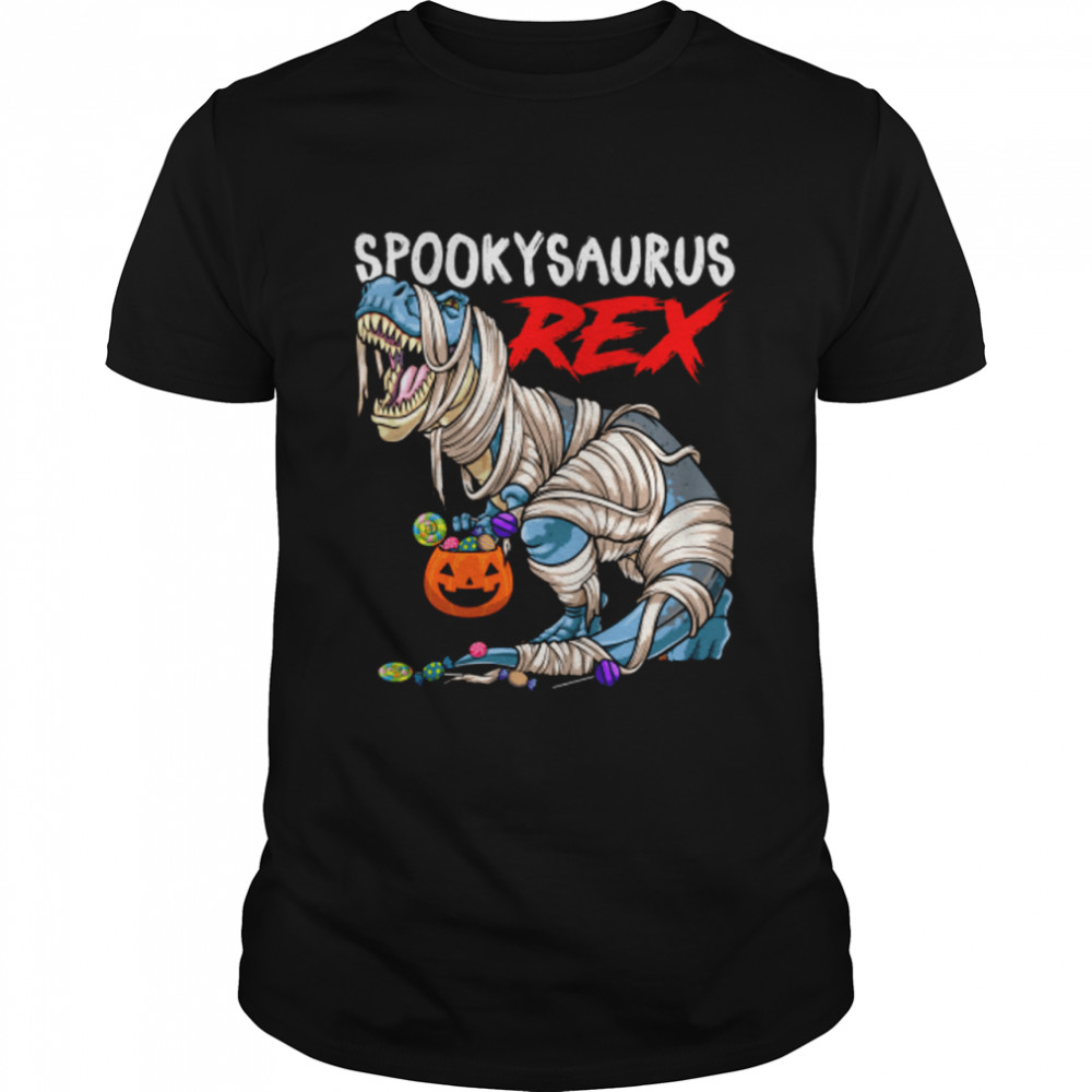Halloween Spookysaurus Rex Scary Mummy Dinosaur T-Rex Horror T-Shirt