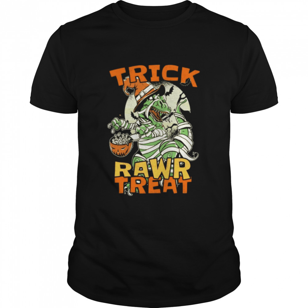 Trick Rawr Treat Dinosaur Halloween T-Rex T-Shirt