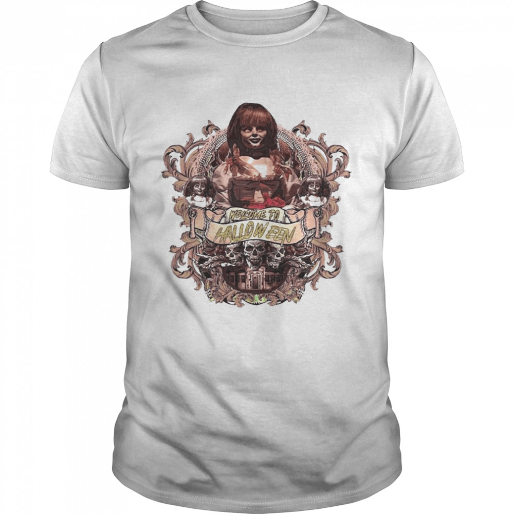Annabelle Horror Movie With Annabelle Halloween  Classic Men's T-shirt