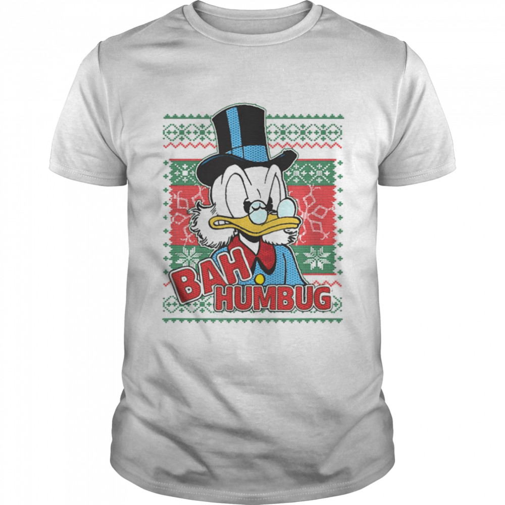 Bah Humbug Duck Cartoon Funny Christmas shirt Classic Men's T-shirt