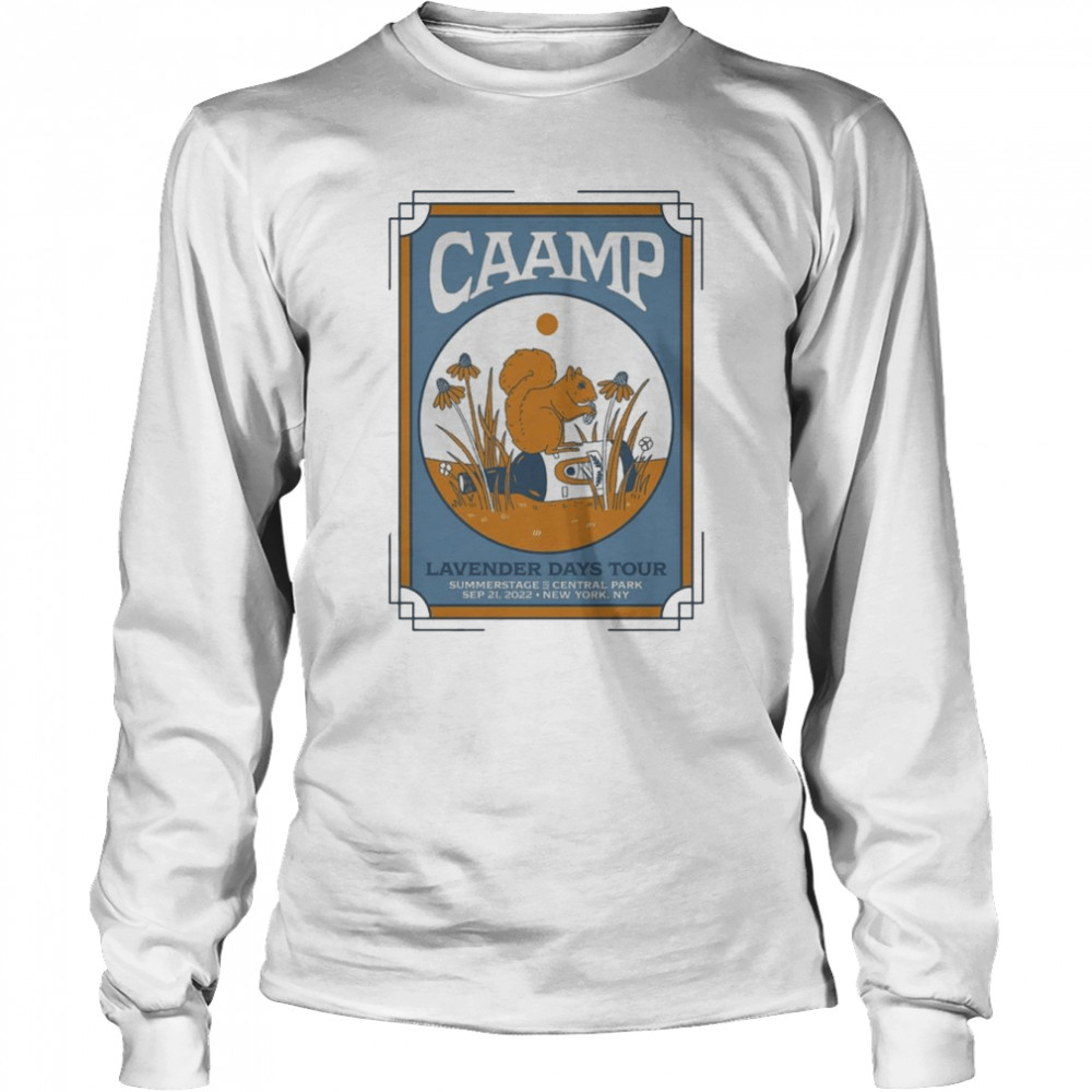 Caamp Lavender Days Tour Sept 21 2022 New York Ny shirt Long Sleeved T-shirt