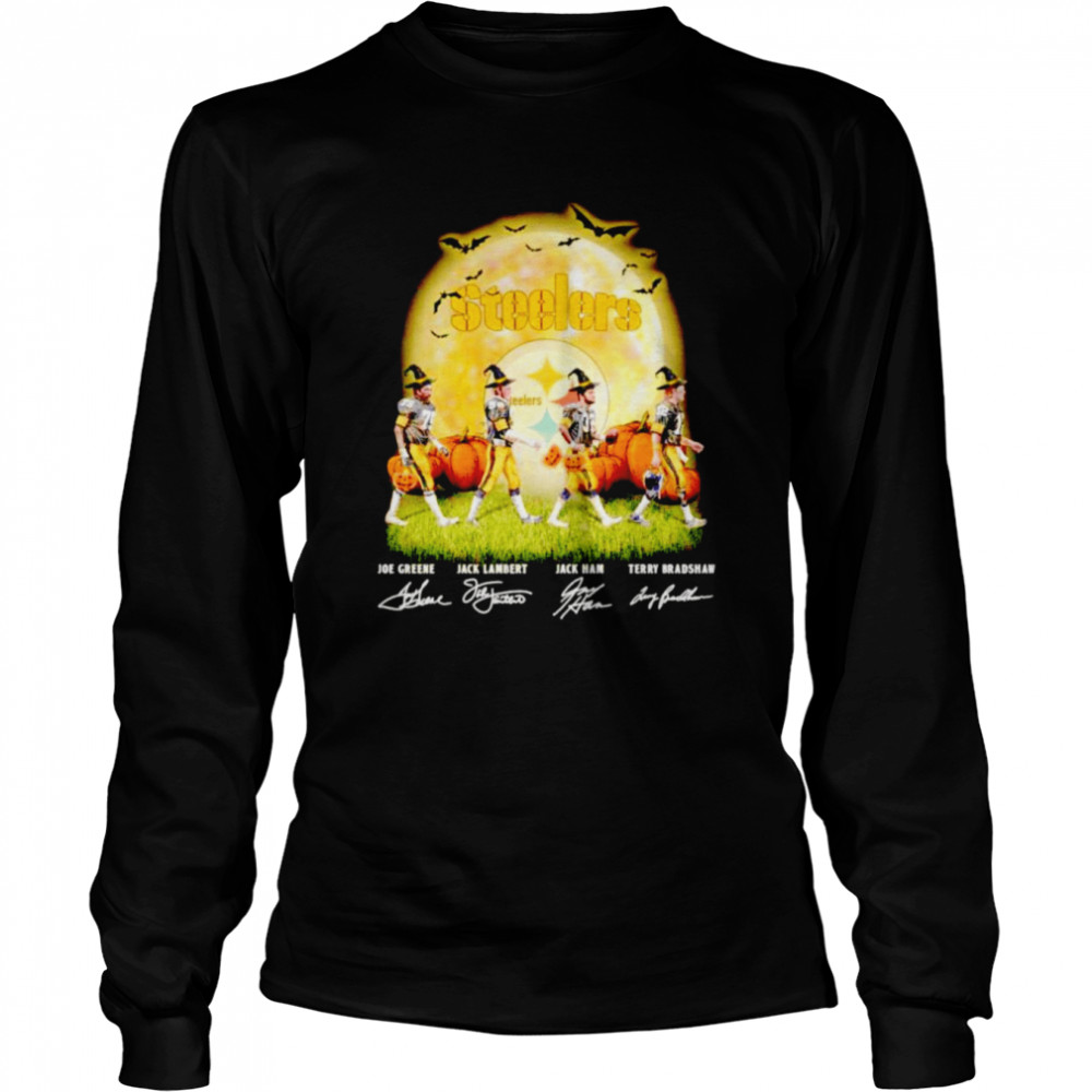 Pittsburgh Steelers football Joe Greene Jack Lambert Jack Ham Terry  Bradshaw signatures Halloween 2022 T-shirt, hoodie, sweater, long sleeve  and tank top