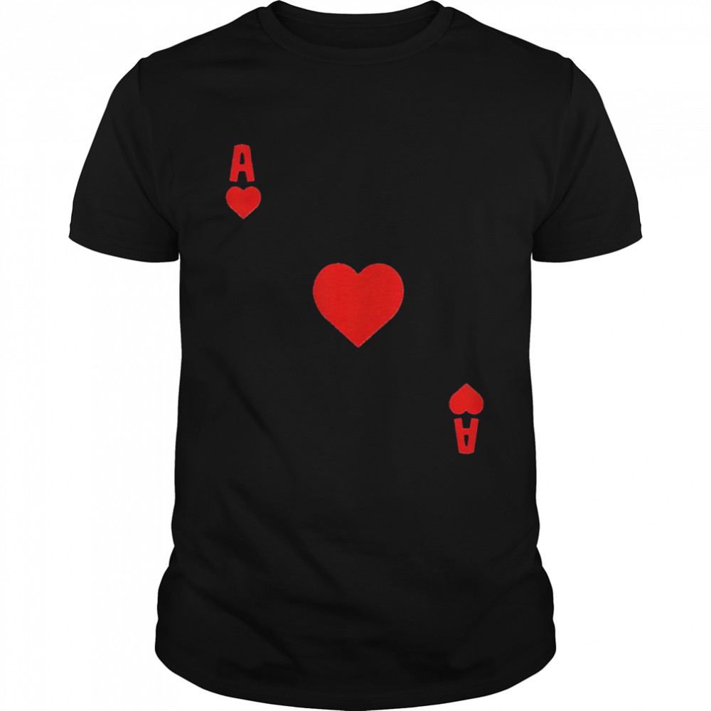 Ace of hearts cards deck Halloween shirt Classic Men's T-shirt