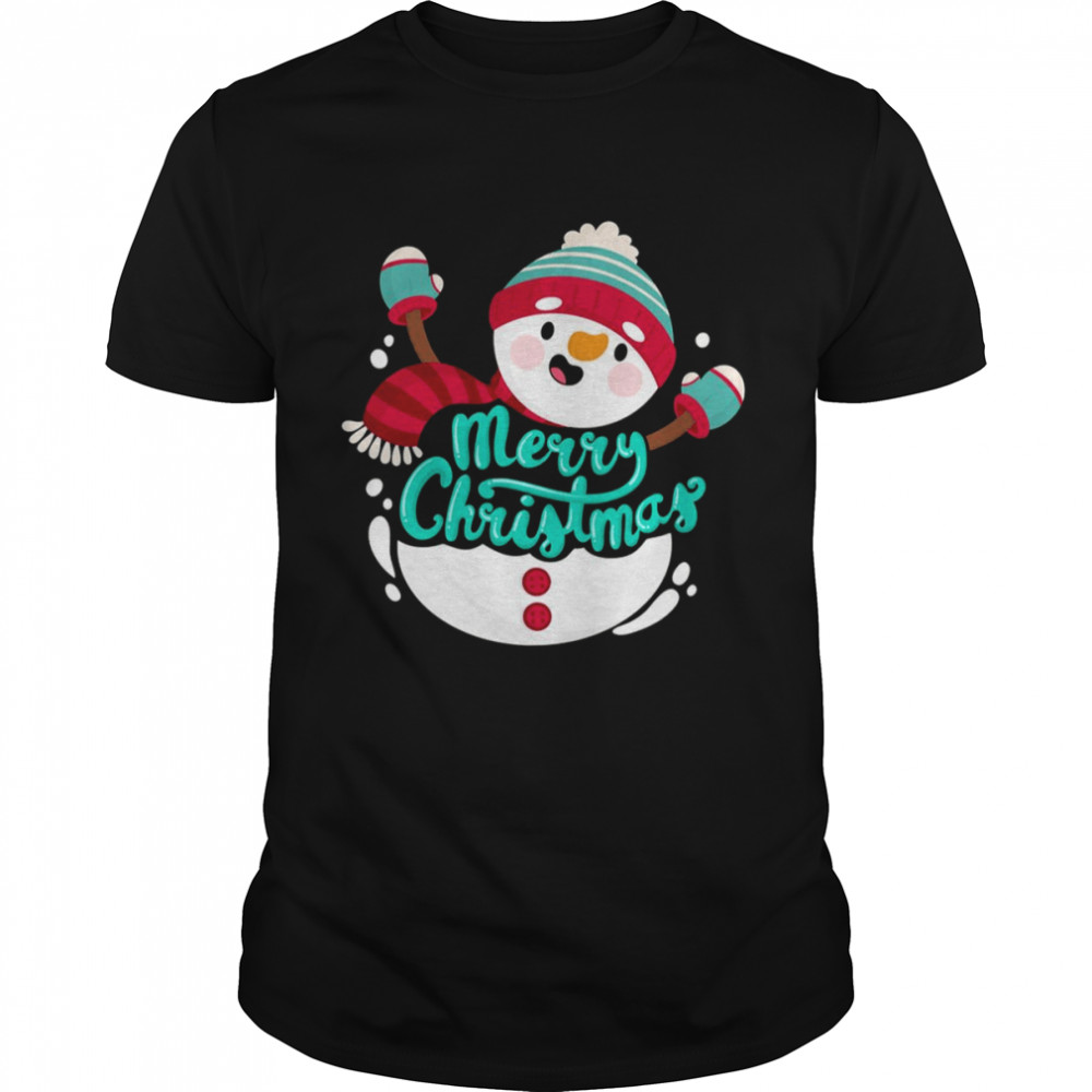 Adorable Reindeer Snowman Christmas shirt Classic Men's T-shirt