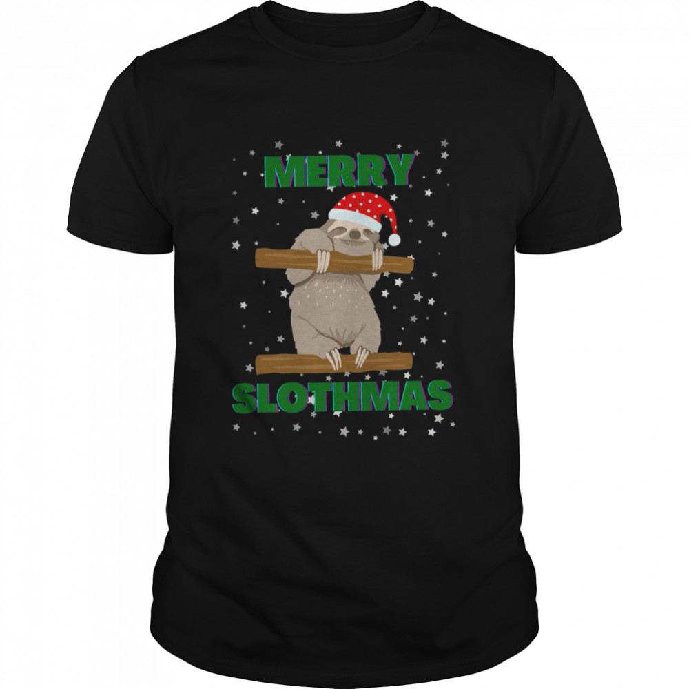 Animated Sloth Art Merry Slothmas shirt Classic Men's T-shirt