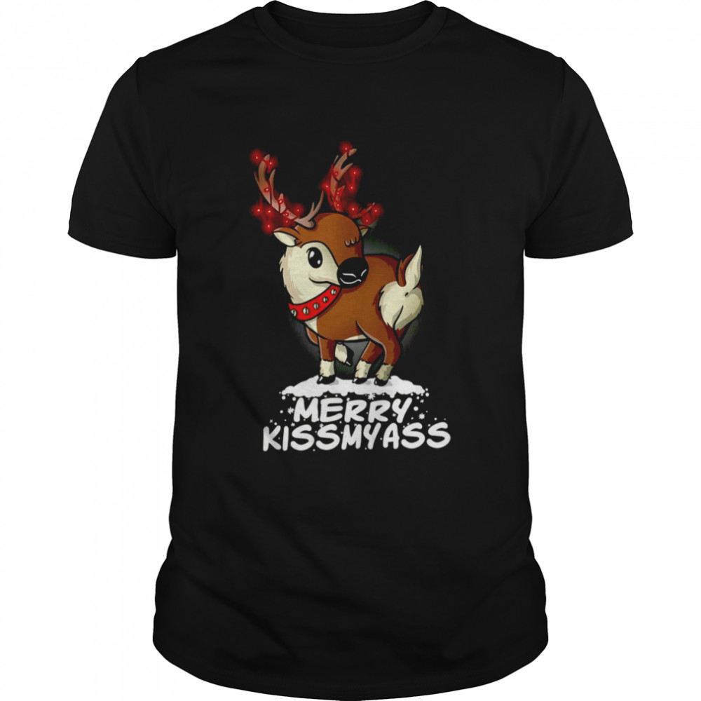 Baby Reindeer Merry Kiss My Ass Xmas shirt Classic Men's T-shirt