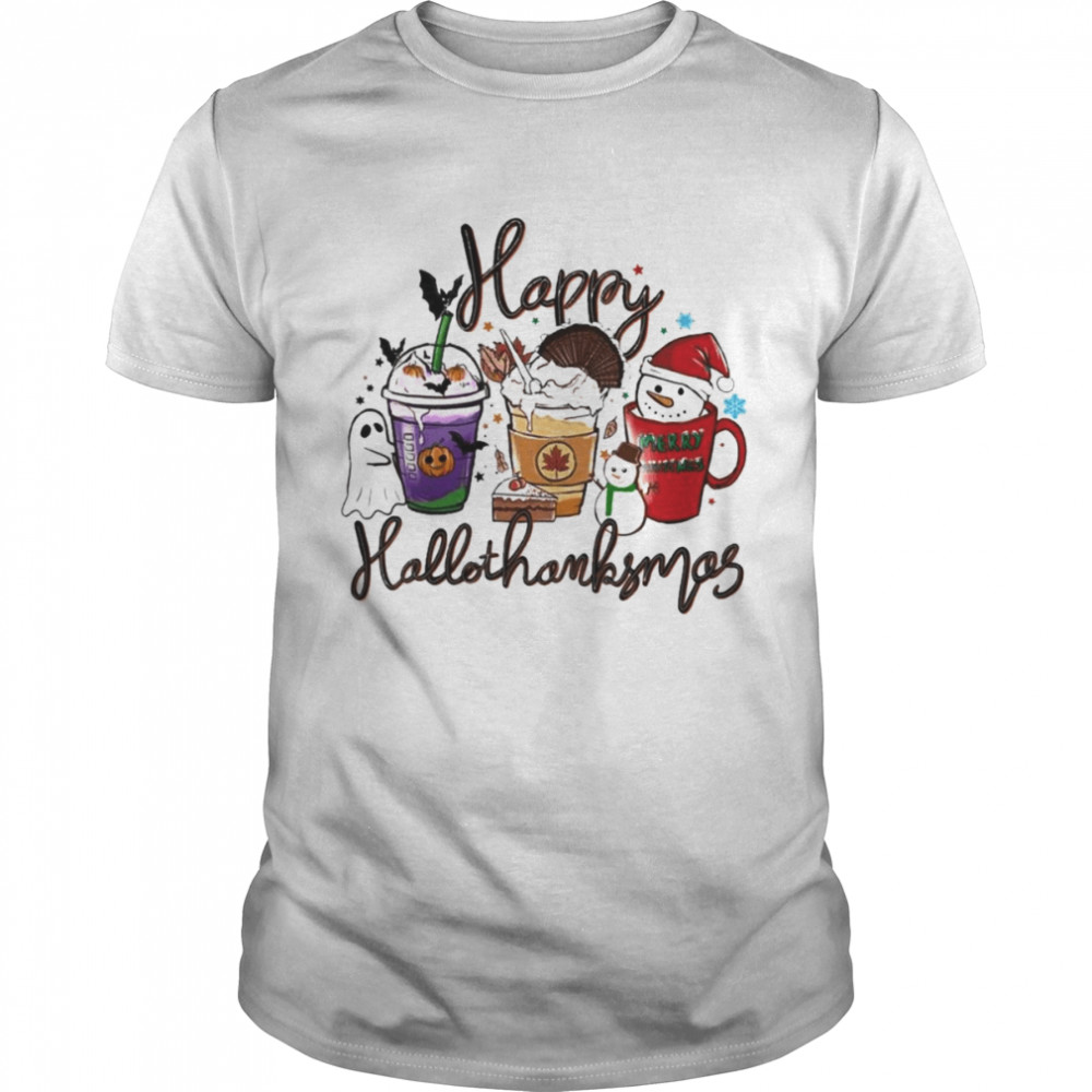 HappyHallothanksmas Halloween & Merry Christmas Thanksgiving Happy Halloween 2022 T- Classic Men's T-shirt