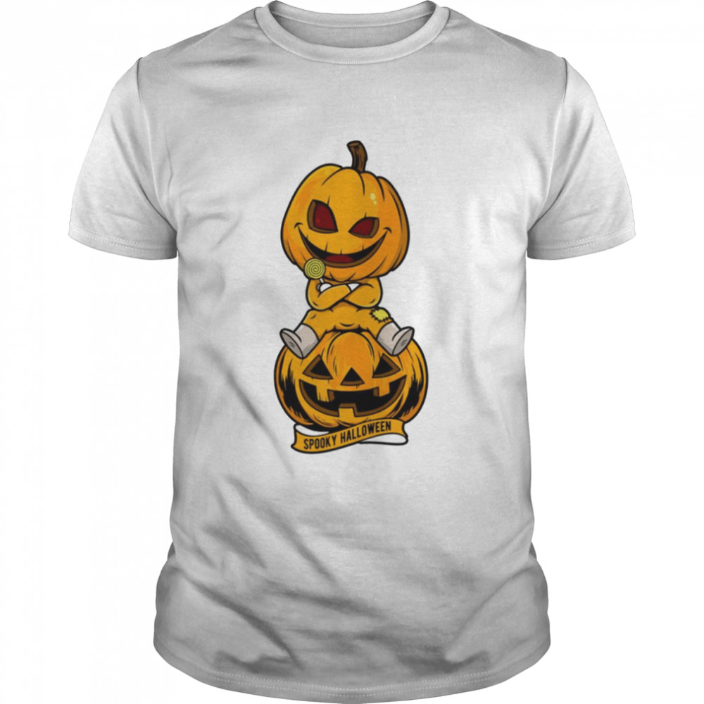 Iconic Design Of Halloween Scary Pumpkin Head shirt Classic Men's T-shirt