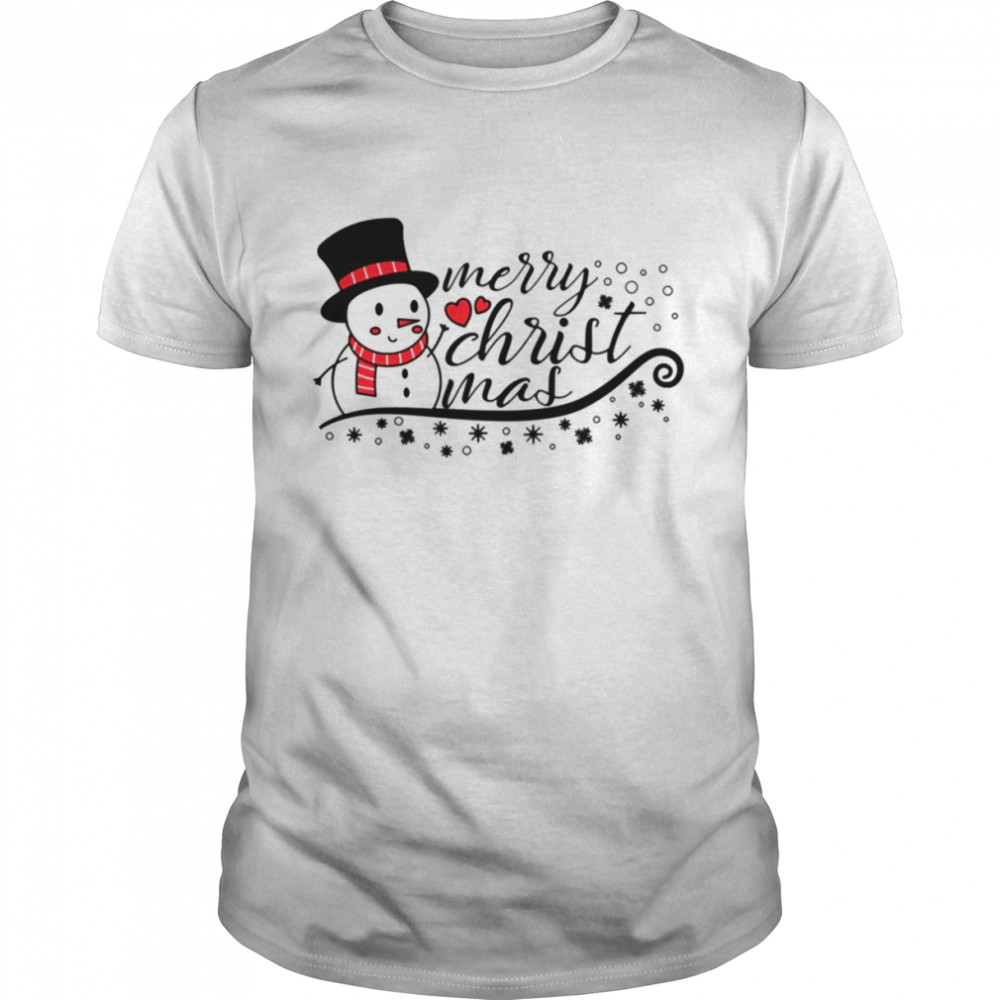 It’s Just Snow Merry Christmas Snowman shirt Classic Men's T-shirt