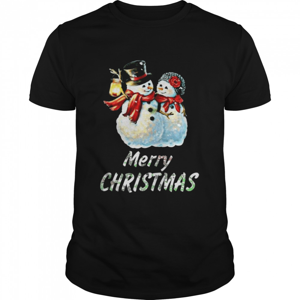 It’s Snow Time Snowman Family Merry Christmas shirt Classic Men's T-shirt