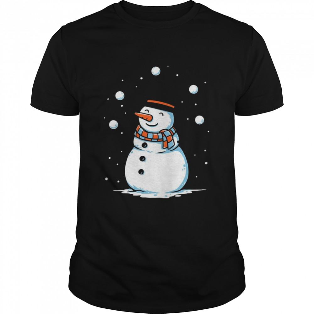 Juggling Snowman Wanna See Magic shirt Classic Men's T-shirt