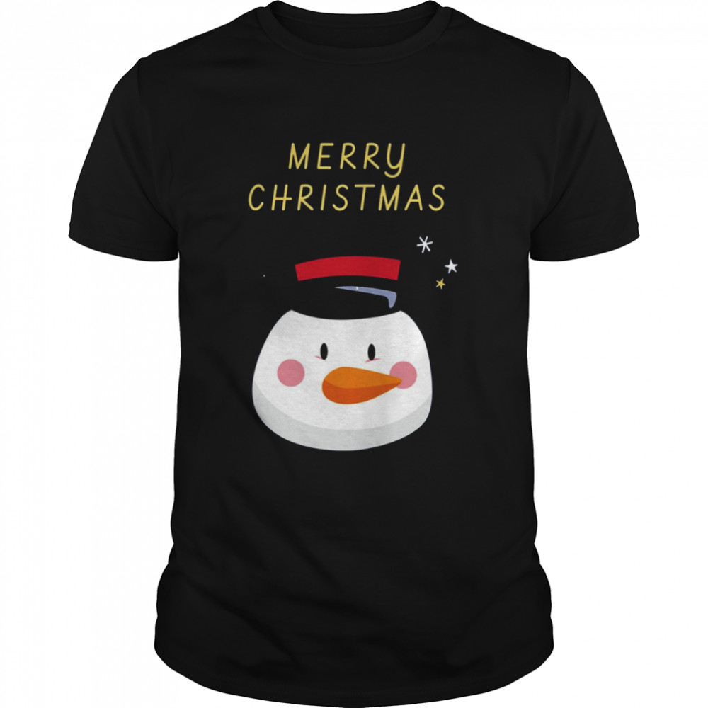 Lovely Snowman Wish You A Merry Christmas shirt Classic Men's T-shirt