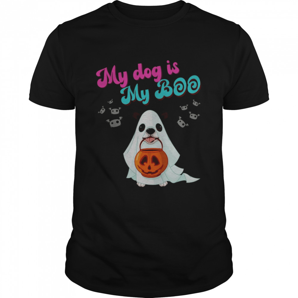 My Dog is My Boo Halloween  Classic Men's T-shirt