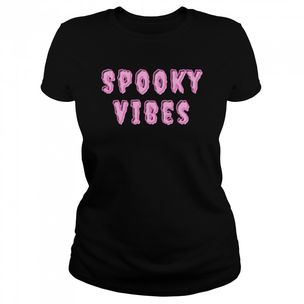 spooky vibes halloween t classic womens t shirt